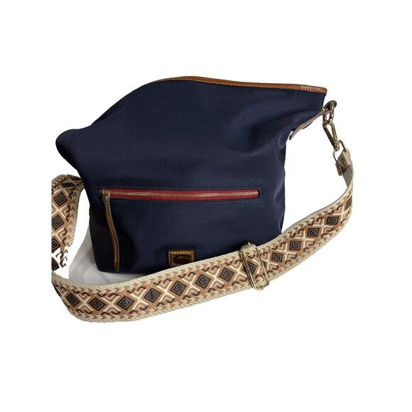 Dooney and Bourke Navy All Weather Hobo Crossbody Shoulder Bag - Picture 9 of 10